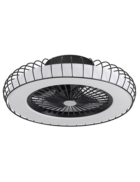 Ventilador DC Tania 72w Madera Clara 5 Aspas 6 Velocidades 3col Remoto,memoria,reg.Intensidad,temporizador 6120lm 70d