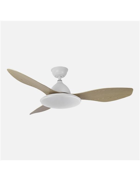 Ventilad Dc Blan/hay Yael 72w 3000-4000-6000k 122d 7200lm 3asp. Remoto+temporizador+memoria