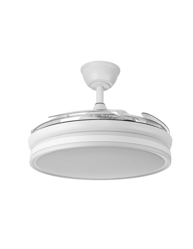 Ventilador de techo DC 'Bayomo' regulable con mando a distancia (72W 3CCT 6980lm) color blanco