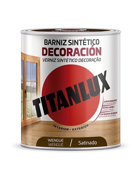 Synthetic decorative varnish in satin wenge colour (250ml)