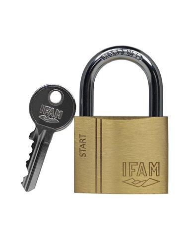 Candado de arco normal “40mm SR40” para llave de serreta fabricado en acero templado y cromado (incluye llaves)
