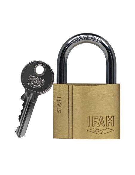 Candado de arco normal “40mm SR40” para llave de serreta fabricado en acero templado y cromado (incluye llaves)