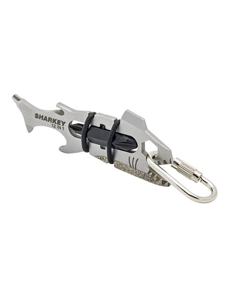 Multiherramienta 12 en 1 “Sharkey” fabricada en acero inoxidable de alta calidad y resistencia