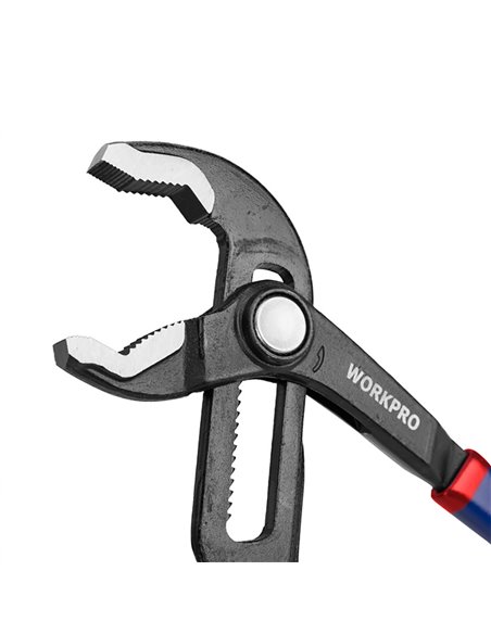 Alicate bico de papagaio de 20cm (8”) com mandíbula em V em aço cromo vanádio e cabos ergonômicos
