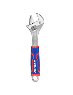 Chave ajustável de 30cm em aço cromo vanádio resistente à ferrugem e corrosão com cabo ergonômico
