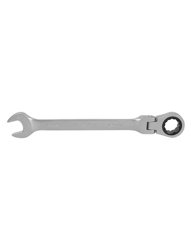 Llave mixta de carraca articulada (13mm) fabricada en acero al cromo vanadio