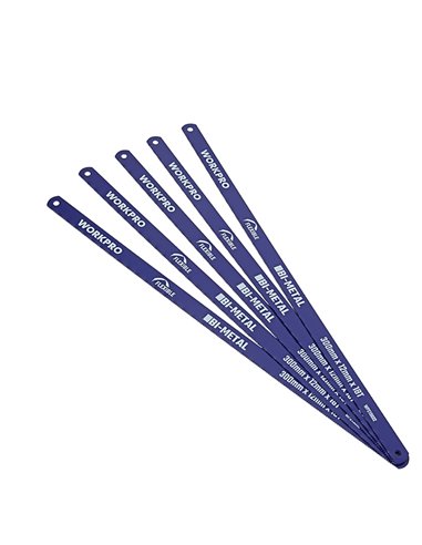 Lame per sega bimetalliche da 30cm 18 TPI 12” ideali per lavorare il metallo (confezione da 5 unità)