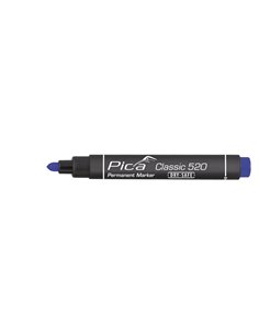 Marcador permanente indelével “Classic 520” com ponta de bala azul 2