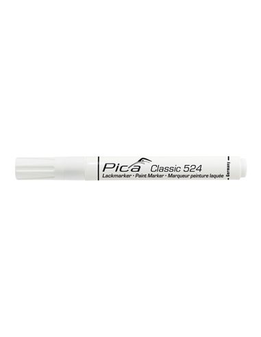 Weißer Permanentmarker „Classic 524“ mit hohem Kontrast