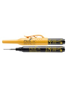 Permanenter schwarzer Tieflochmarker „Ink“ (inklusive Etui und Clip)