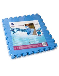 PROTECTOR DE SUELO DE PISCINA, AZUL. 50 x 50 cm. 9 unidades 2