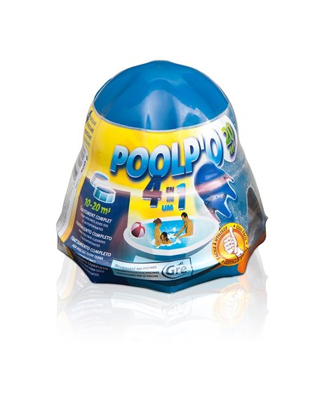TRATAMIENTO PARA PISCINAS DESMONTABLES POOLP'O 10 - 20 m³ DE 500 g