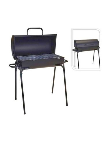 BARBACOA CON TAPA, COLOR NEGRO, Ø33 x 63 x 89 cm