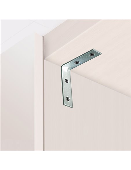 ÁNGULO REFUERZO AN02, ACERO ZINCADO, 30 x 30 x 15 mm. 4 unidades