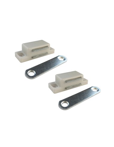 CIERRE MAGNÉTICO IM02, BLANCO, 42 x 18 mm,  2 unidades