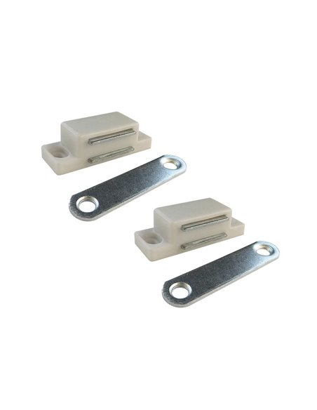 CIERRE MAGNÉTICO IM02, BLANCO, 42 x 18 mm,  2 unidades