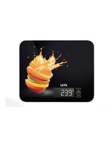 BÁSCULA ELECTRONICA DE COCINA, MÁXIMO 15 kg. DISEÑO NARANJAS
