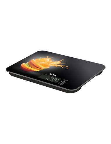 BÁSCULA ELECTRONICA DE COCINA, MÁXIMO 15 kg. DISEÑO NARANJAS