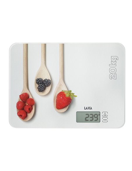 BÁSCULA ELECTRONICA DE COCINA, MÁXIMO 20 kg. DISEÑO CUCHARAS