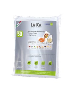 BOLSAS PARA ENVASAR AL VACÍO 25 x 30 cm, 50 uds