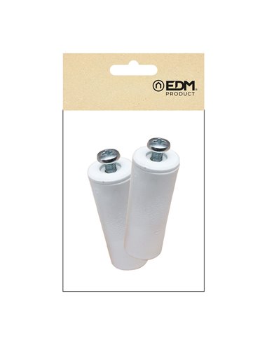 TOPE PERSIANA PR08, BLANCO 40 mm 2 unidades