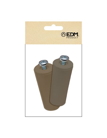 TOPE PERSIANA PR08, MARRÓN 40 mm 2 unidades
