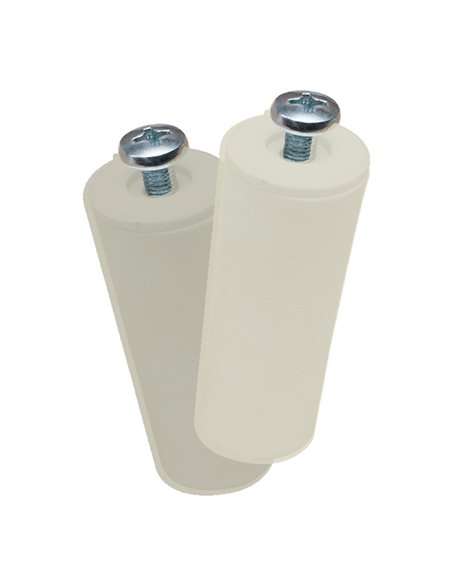 TOPE PERSIANA PR08, MARFIL 40 mm  2 unidades