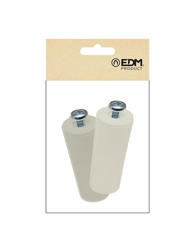 TOPE PERSIANA PR08, MARFIL 40 mm  2 unidades