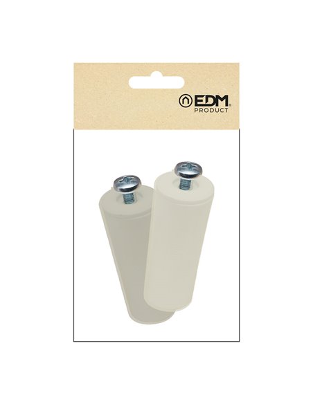 TOPE PERSIANA PR08, MARFIL 40 mm  2 unidades