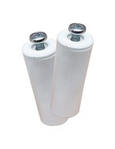TOPE PERSIANA PR08, BLANCO 60 mm 2 unidades