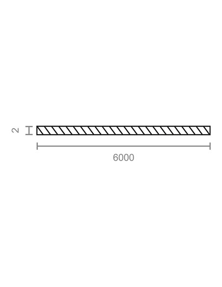 CABLE ACERO PARA TORNO PERSIANA GALVANIZADO PR33, 6 m