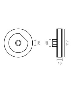 POLEA PLÁSTICO ESPIGA PR21 NEGRO PARA RODAMIENTO CINTA 18 mm 2