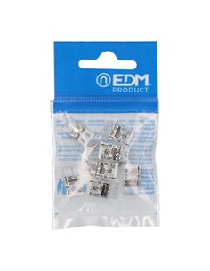 CONECTOR RÁPIDO 2 VIAS, Ø MAXIMO 2,5 mm², TRANSPARENTE / BLANCA, 10 uds 2