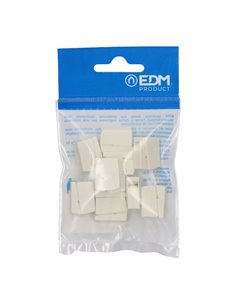 CONECTOR RÁPIDO EN LINEA PRESILLA 3 VIAS, 2 RÍGIDOS + 1 RÍGIDO, SEMIRÍGIDO O FLEXIBLE Ø MÁXIMO 2,5 mm², BLANCO, 10 uds 2