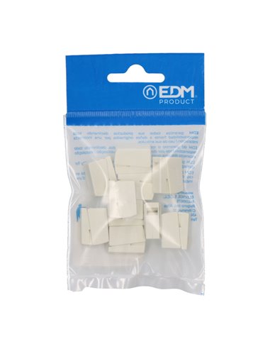 CONECTOR RÁPIDO EN LINEA PRESILLA 3 VIAS, 2 RÍGIDOS + 1 RÍGIDO, SEMIRÍGIDO O FLEXIBLE Ø MÁXIMO 2,5 mm², BLANCO, 10 uds