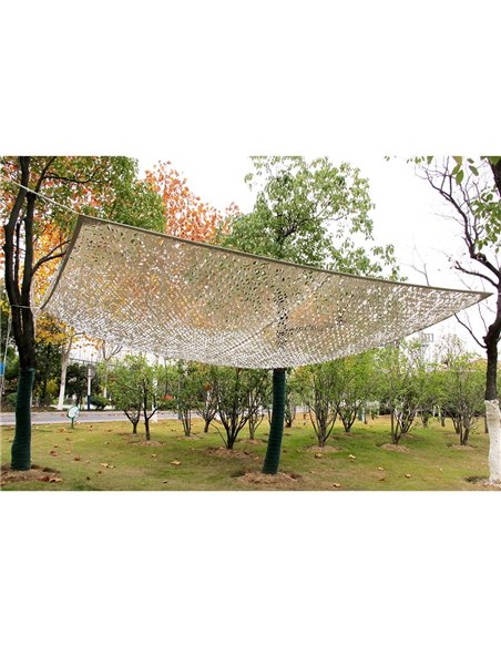 TOLDO CAMUFLAJE REVERSIBLE GRIS / BLANCO 3 x 4 m
