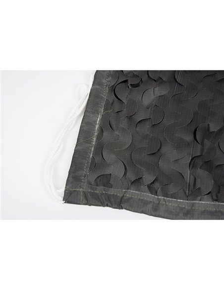 TOLDO CAMUFLAJE REVERSIBLE NEGRO 3 x 4 m