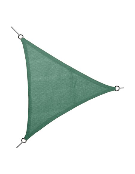 TOLDO VELA TRIANGULAR VERDE 5 x 5 x 5 m