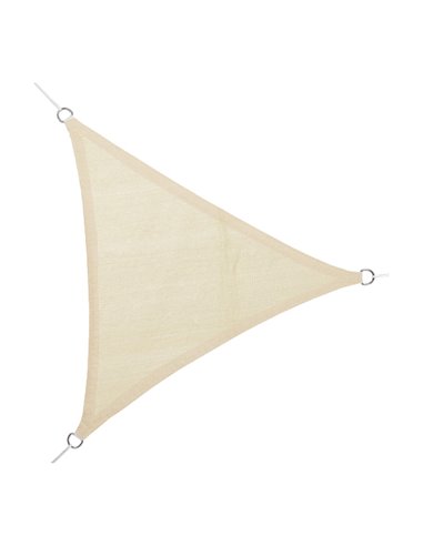 TOLDO VELA TRIANGULAR BEIGE 5 x 5 x 5 m