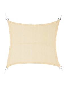 TOLDO VELA CUADRADO BEIGE 5 x 5 m