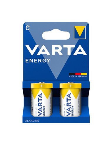 PILA ALCALINA ENERGY C, 1,5 V, (BLISTER 2 unidades)