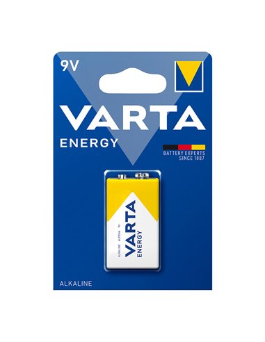 PILA ALCALINA ENERGY 9 V, (BLISTER 1 unidad)