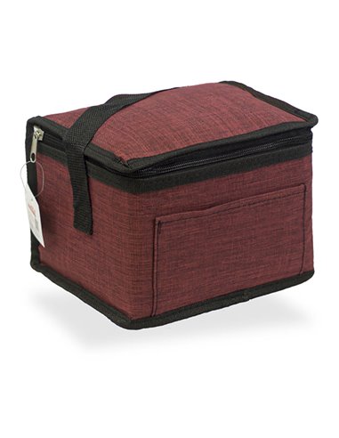 NEVERA DISEÑO TEJANA, COLOR GRANATE. 4,5 l