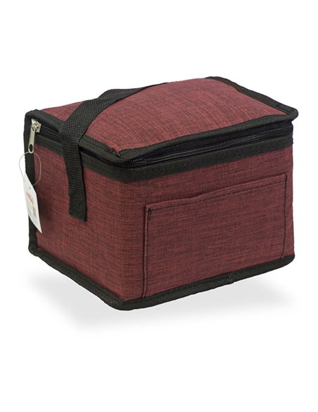 NEVERA DISEÑO TEJANA, COLOR GRANATE. 4,5 l