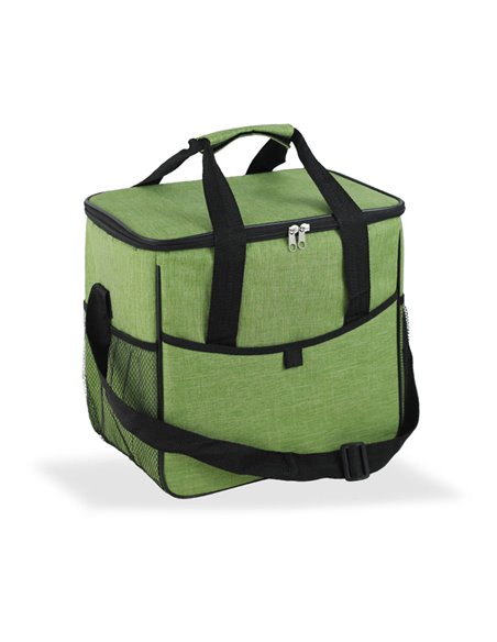 NEVERA DISEÑO TEJANA CON ASAS, COLOR VERDE, 21 l