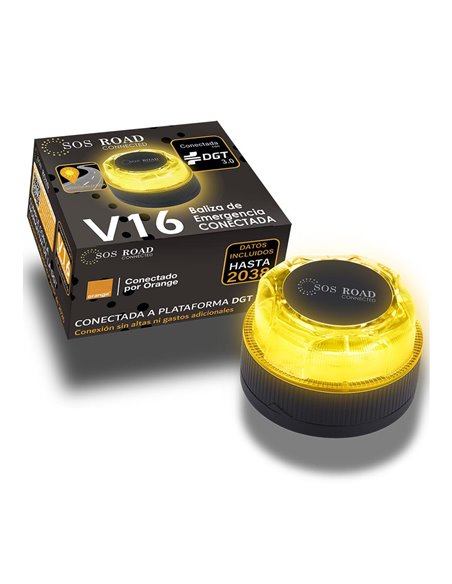BALIZA DE EMERGENCIA CONECTADA SOS ROAD V16