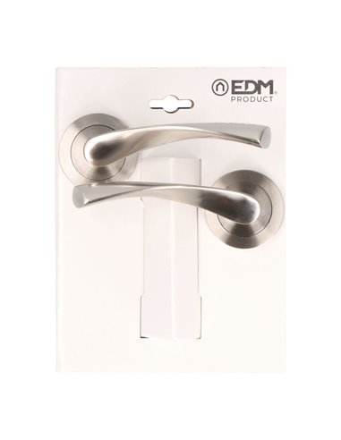 JUEGO ROSETA 707 NÍQUEL SATINADO ø 65 x 120 mm