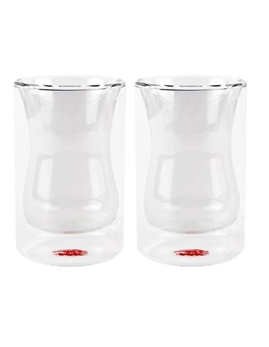 VASO DE DOBLE PARED PALERMO, RESISTENTES A GOLPES Y TEMPERATURAS 200 ml, 2 uds