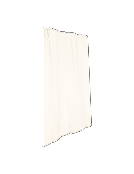 CORTINA MOSQUITERA BLANCA 140 x 240 cm, 1 uds