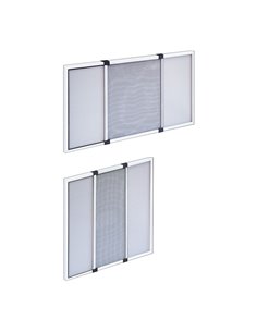 MOSQUITERA EXTENSIBLE BLANCA 70 x 50 cm, 2 uds